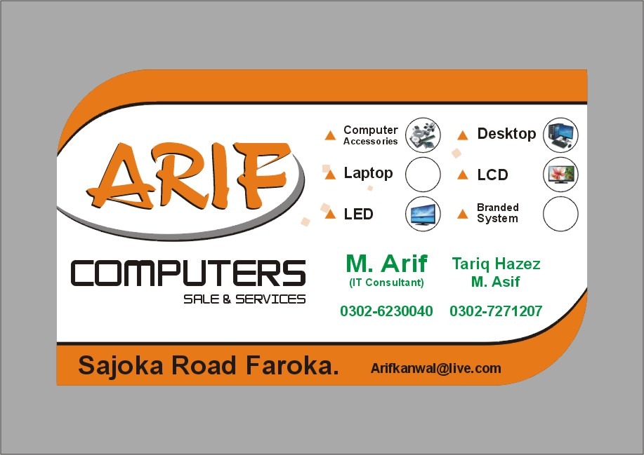 Arif Computer ARIF COMPUTERS FAROOKA - SOFTTECHPK: DIGITAL HUB